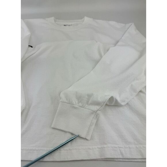 Vintage Large RUSK Beauty Hair Care White Long Sleeve Shirt - Picture 5 of 8